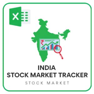 Indien Stock Market Tracker Excel Vorlage