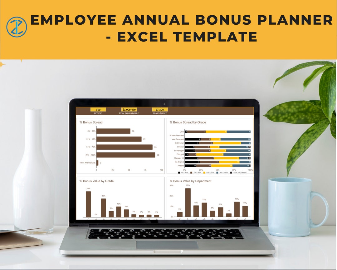 2025 Employee Annual Bonus Planner Excel Template - Etsy
