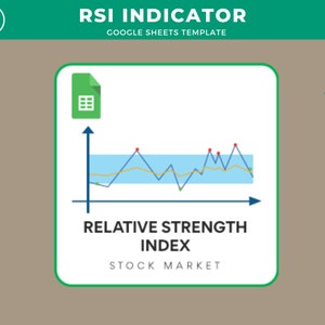 RSI Technical Indicator Google Sheets Template | Stock Market Google Spreadsheet Template