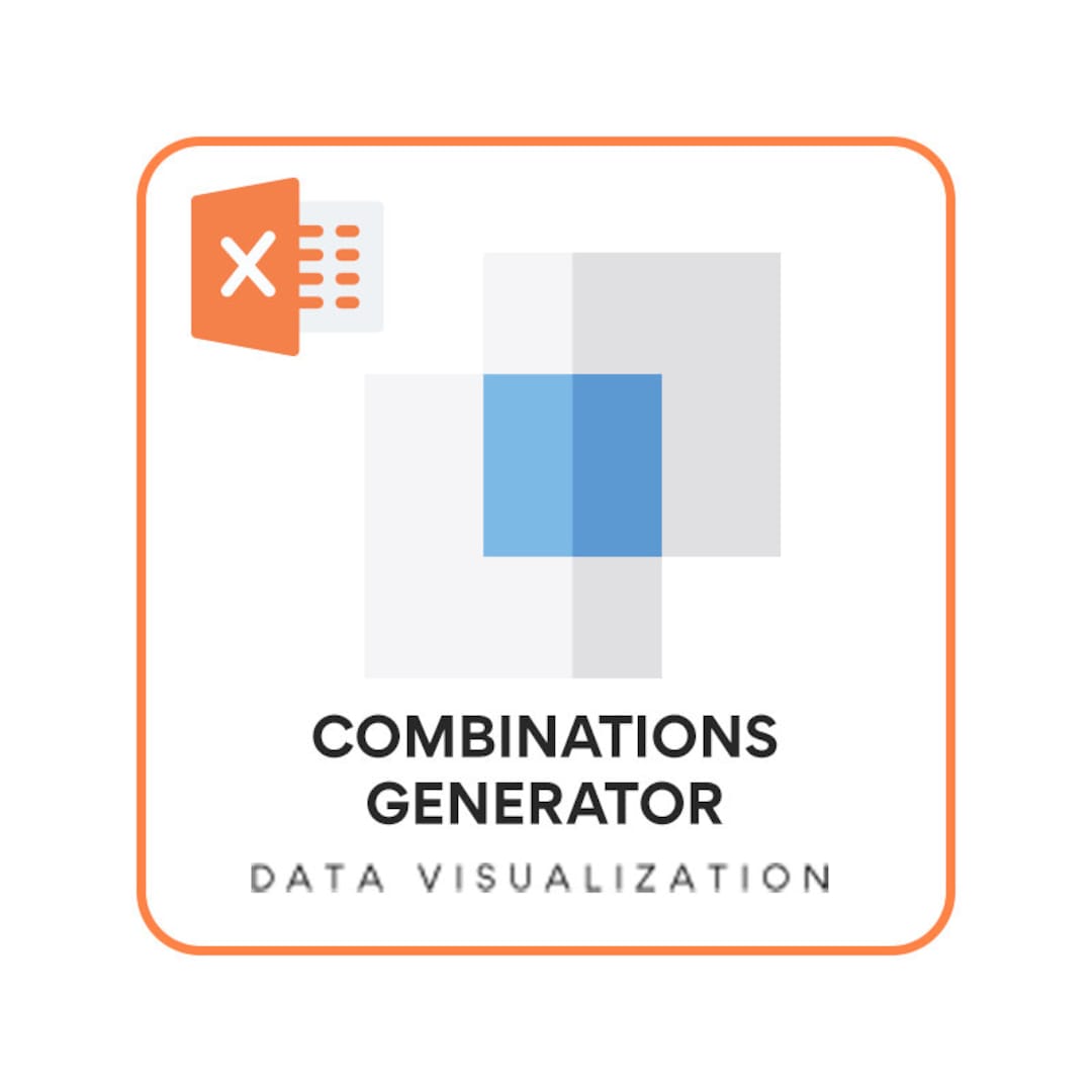 Combinations Generator Excel Template - Etsy
