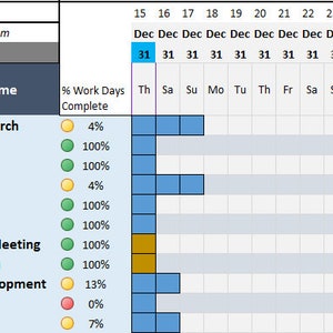 Gantt Chart Maker Excel Template Project Planner Excel Task Manager ...