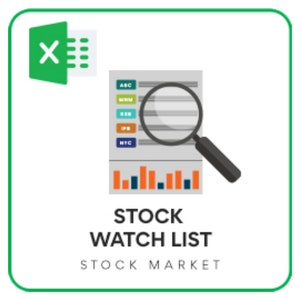 Stocks Watch List Excel Template
