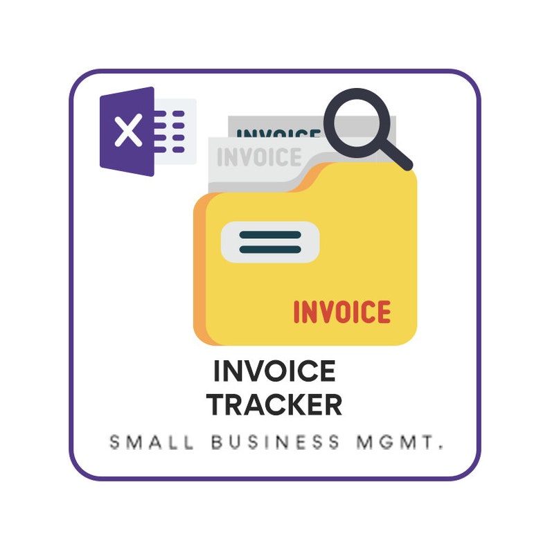 Sales Invoice Tracker Excel Template Etsy