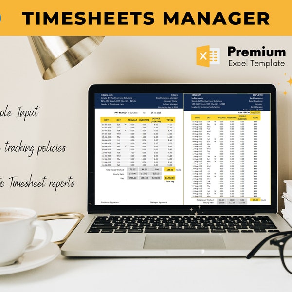 Timesheet Manager Excel Template