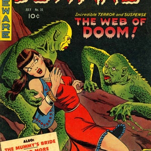 250x Printable HORROR COMIC COVERS High Resolution Vintage Images. Download