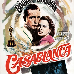 Print/verkoop je eigen CASABLANCA-filmposters - digitale afbeelding direct downloaden