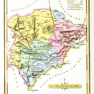 Imprimez 99x vos propres cartes du comté d'Abrique Angleterre, Pays de Galles haute résolution. TÉLÉCHARGEMENT D'Images Restaurées