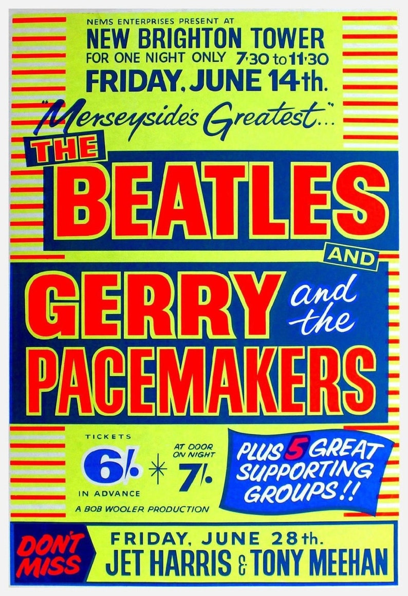 Print Your Own Vintage MUSIC POSTERS Pop Rock Concert Flyers Etsy UK