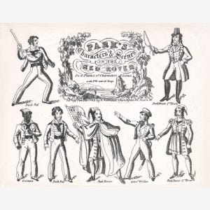 POLLOCK'S Papiermodell Spielzeugtheater 'Penny Plain' S/W RESTAURIERTE ORIGINALE - Download Link