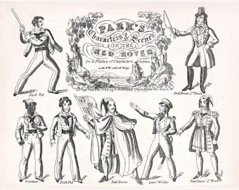 POLLOCK'S Paper Model Toy Theatre 'Penny Plain' B/W Rare Printable Images of ORIGINAL SHEETS. Download
