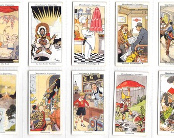 C1937 HOWLERS Complete Set of 40x Original Cigarette / Tobacco Cards - by  Churchman's
