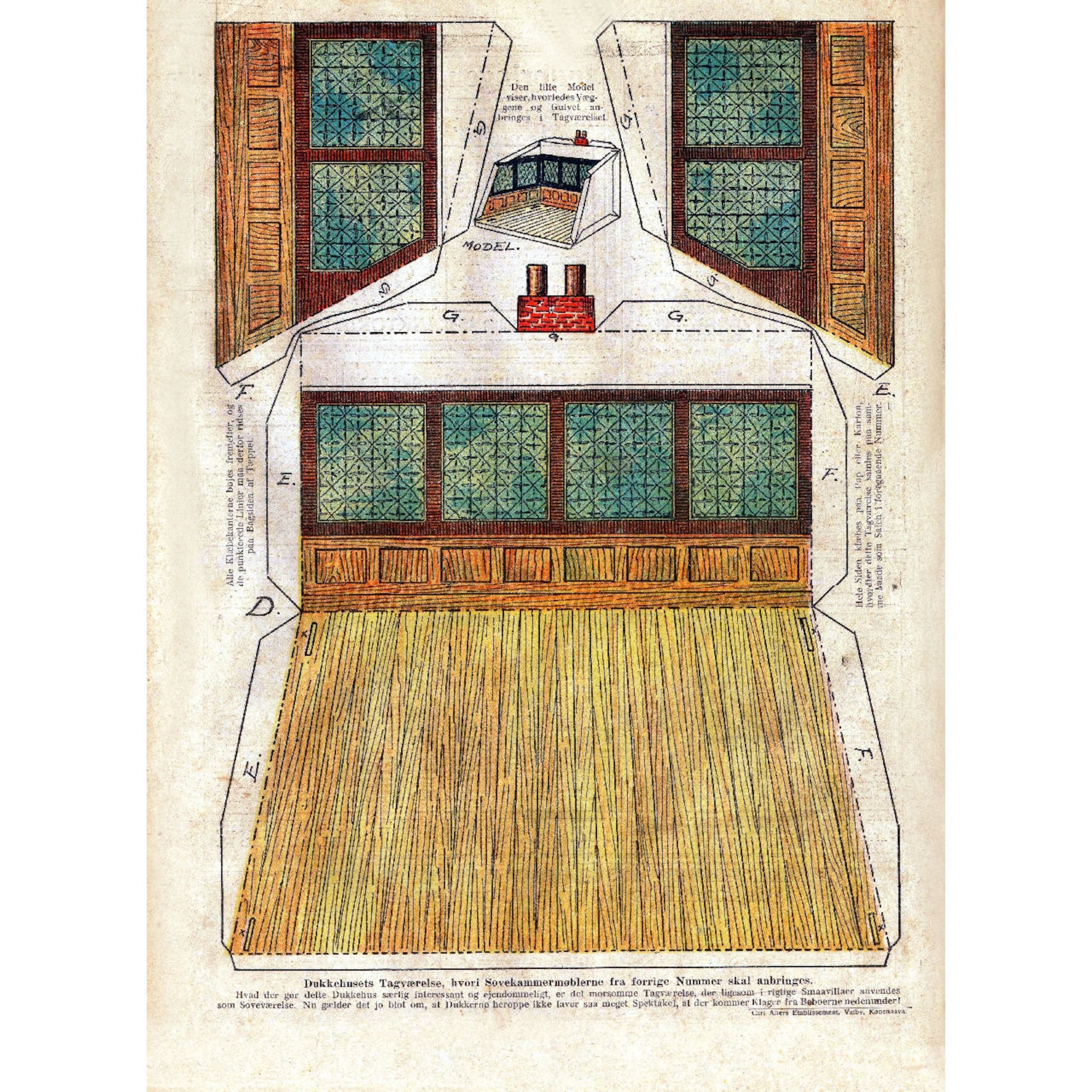 PAPER DOLL HOUSE 4x Rare Vintage Printable Sh…