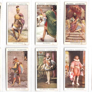 c1932 DANDIES Complete set van 50 originele sigaretten-/tabakkaarten - door J. Player