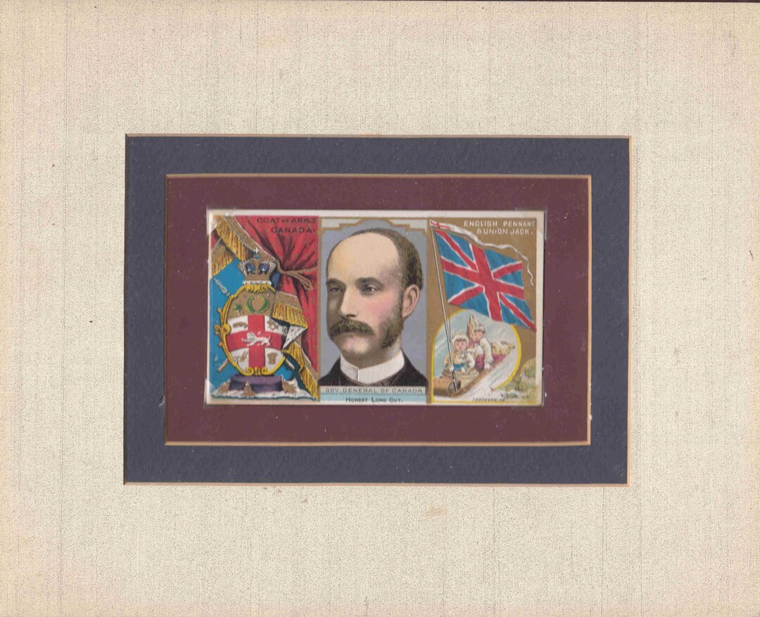 C1889 Canadian RULERS FLAGS and Coat of Arms ORIGINAL Etsy