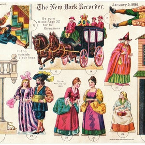 VINTAGE PAPER TOYS &amp; Models 750x Printable Cut-out Images. Vols 1-3 ...
