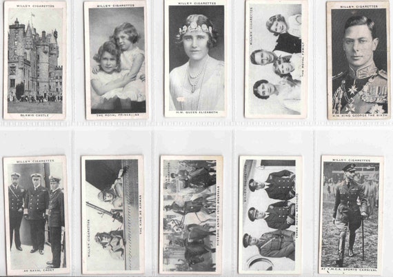 wills cigarette cards our king and queen Buy Original C1937 - OUR KING and QUEEN Complete Set of 50x Cigarette / Tobacco  Cards - by Wills C1937 Online in India