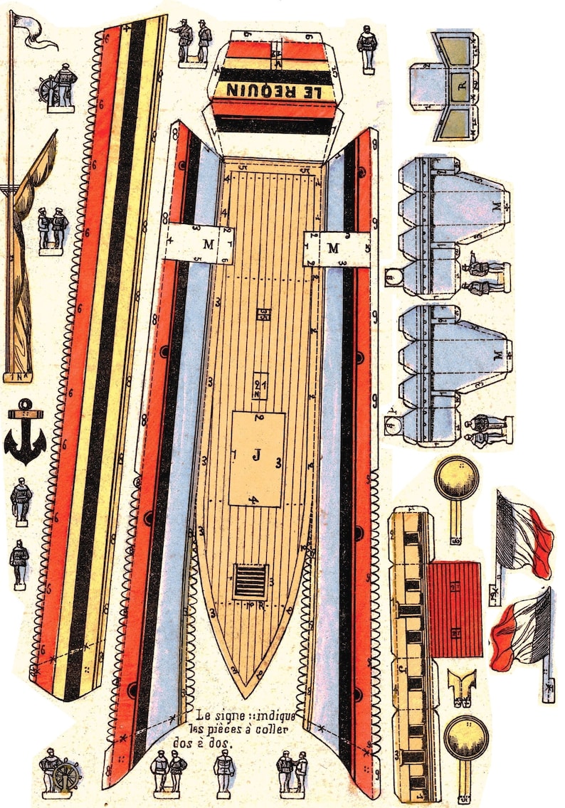 VINTAGE PAPER TOYS Models 750x Printable Template Images Vols | Etsy
