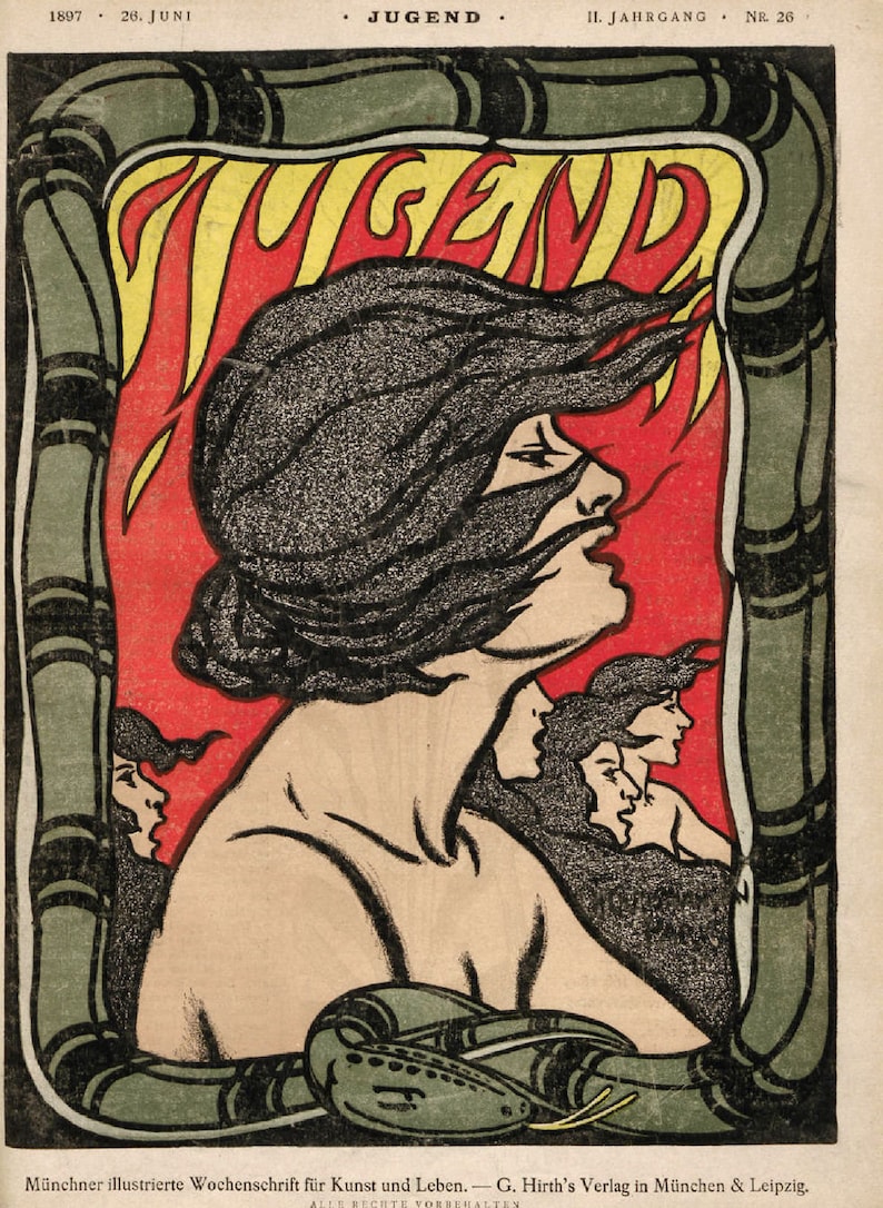 JUGEND ART NOUVEAU Magazines 572x Scanned Vintage Issues on 2x Etsy
