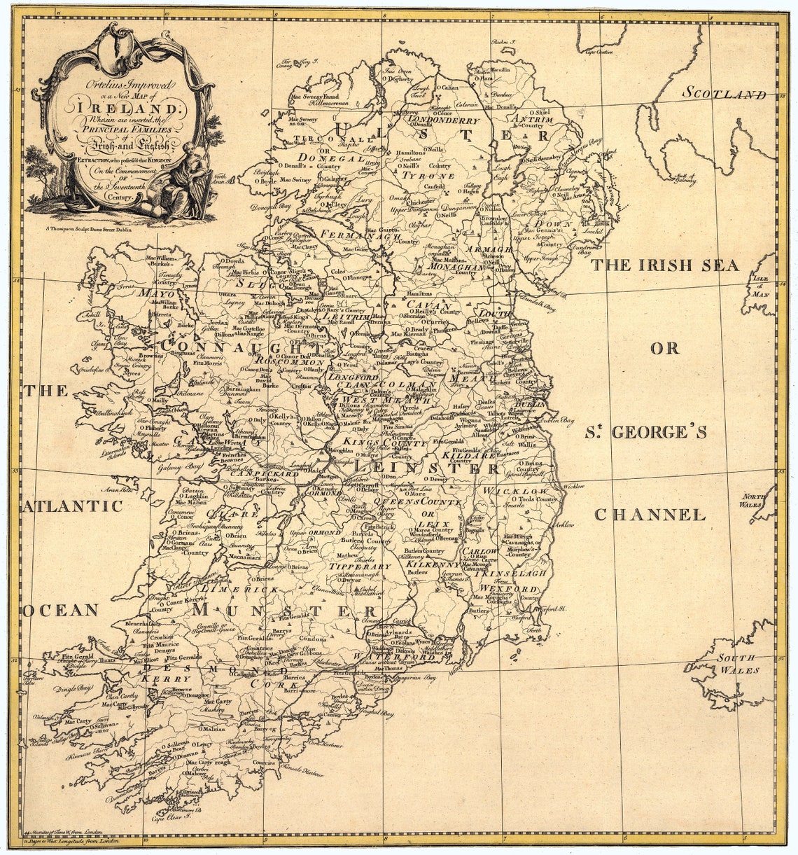 Print Your Own HIGHEST RESOLUTION MAP of C1795 Ireland. - Etsy