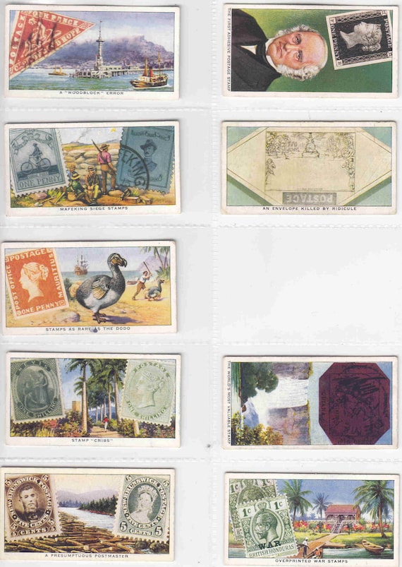 C1939 STAMPS RARE & INTERESTING Part Set of 46x Original Cigarette / Tobacco  Cards - Byardath - Etsy