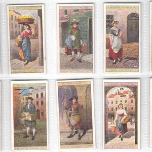 c1916 CRIES of LONDON Complete set van 25 x ORIGINELE sigaretten-/tabakkaarten - (2e serie) door spelers