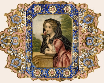 VINTAGE PERFUME LABELS - 118x Hi-Res. Printable Restored Images, Download.