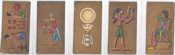 Buy C1928 ANCIENT EGYPT Complete Set of 25x ORIGINAL Cigarette / Tobacco  Cards by Cavanders Online in India