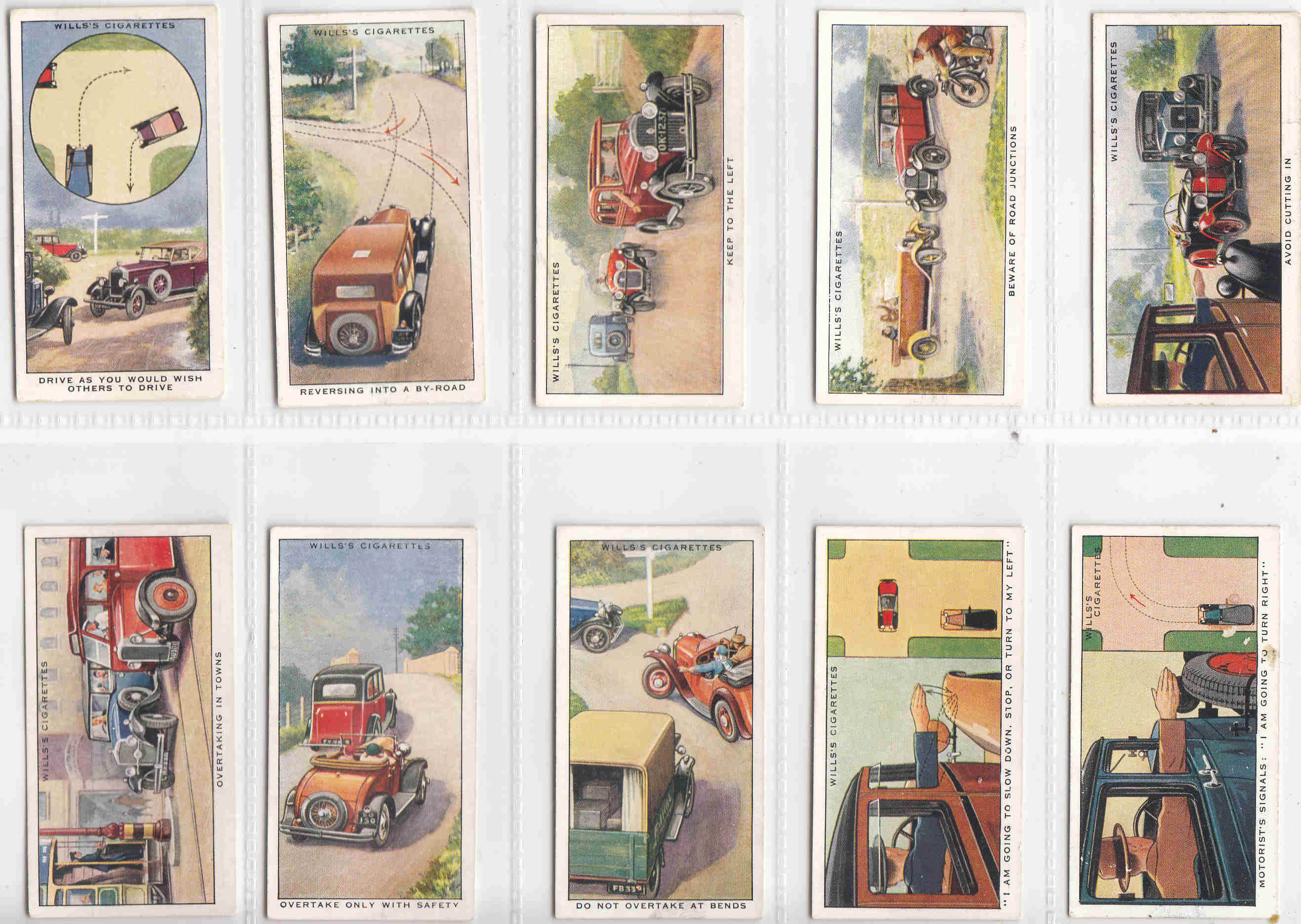 C1934 SAFETY FIRST Complete Set of 50 Original Tobacco Cigarette Cards by  Wills C1934