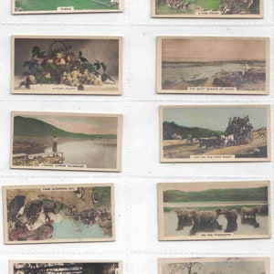 c1924 ホームランドシリーズ 54枚セット 手彩色写真 オリジナルタバコカード