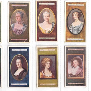c1923 MINIATUREN Komplettes Set von 25x Original Zigaretten / Tabakkarten - von J. Player