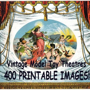 TEATRO MODELO ANTIGUO ¡400 imágenes de plantillas recortables de papel de estilo victoriano para imprimir!