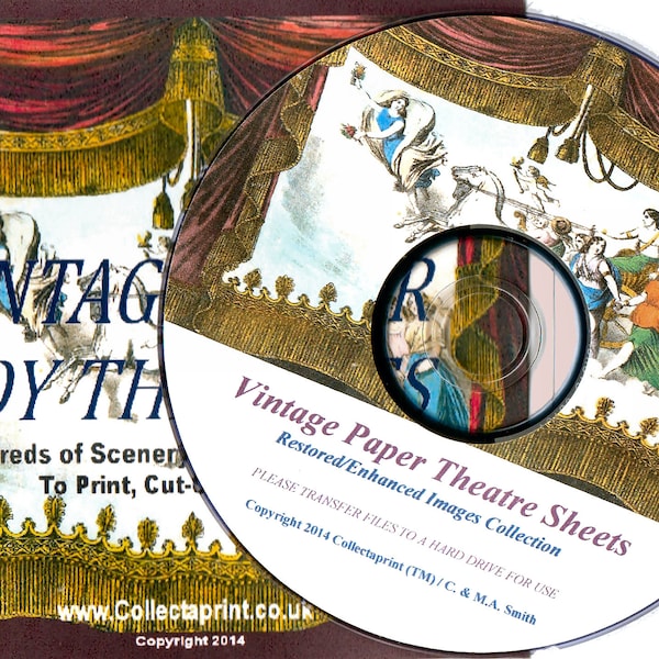 TOY THEATER / THEATRE - 100's Of Printable Victorian Paper Model Images!