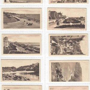 c1925 HOLIDAY RESORTS {写真} Sunripe のオリジナルタバコカード 20 枚セット