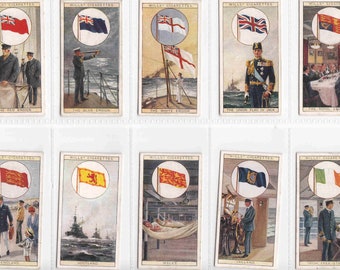 British Empire Silk Flags: 1934 Kensitas Tobacco Cards - Near
