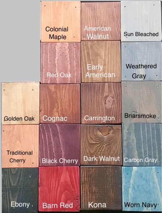 Pine Stain Chart