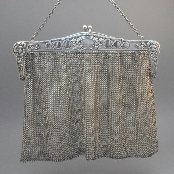 silver chain purse