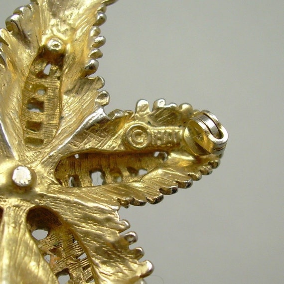 Vintage 1950s HAR Hargo Starfish Brooch - Large R… - image 3