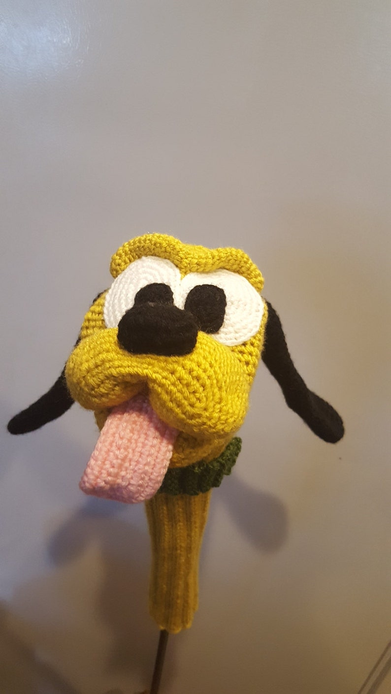 Yellow Puppy Golf Club Cover Etsy