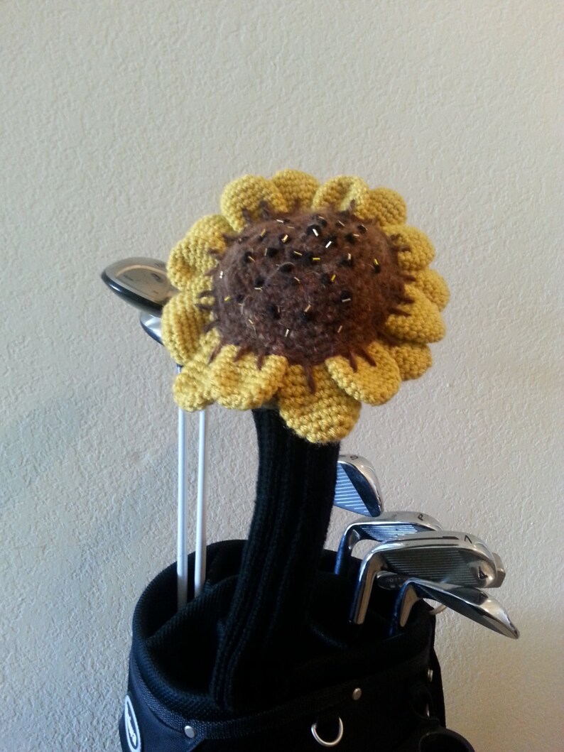 Sunflower Golf Club Cover Etsy