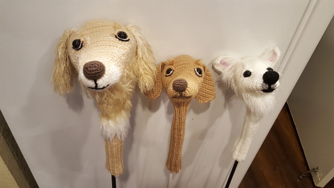 CUSTOM Dog Golf Club Cover Etsy