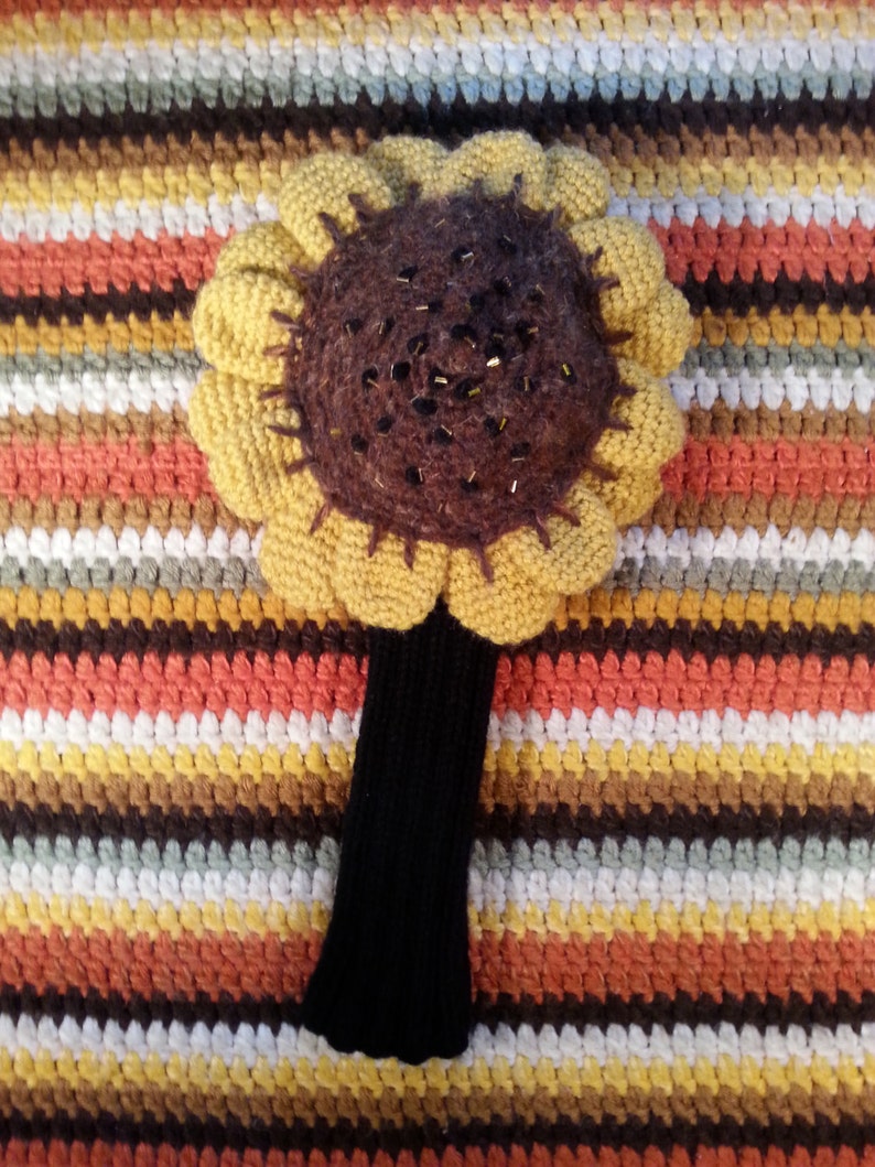 Sunflower Golf Club Cover Etsy
