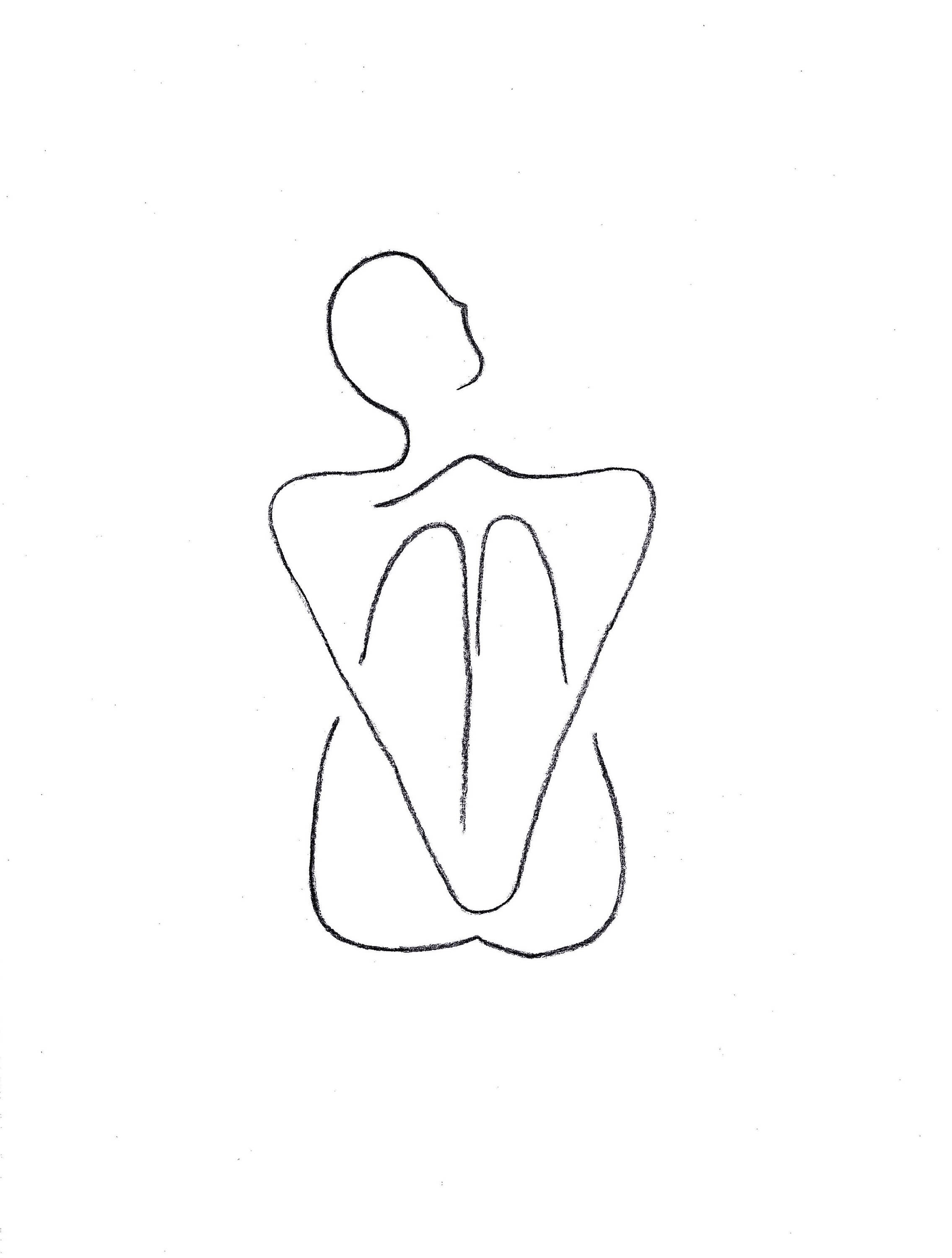 Look dessin  minimaliste  dessin  de femme  nue fusain dessin  