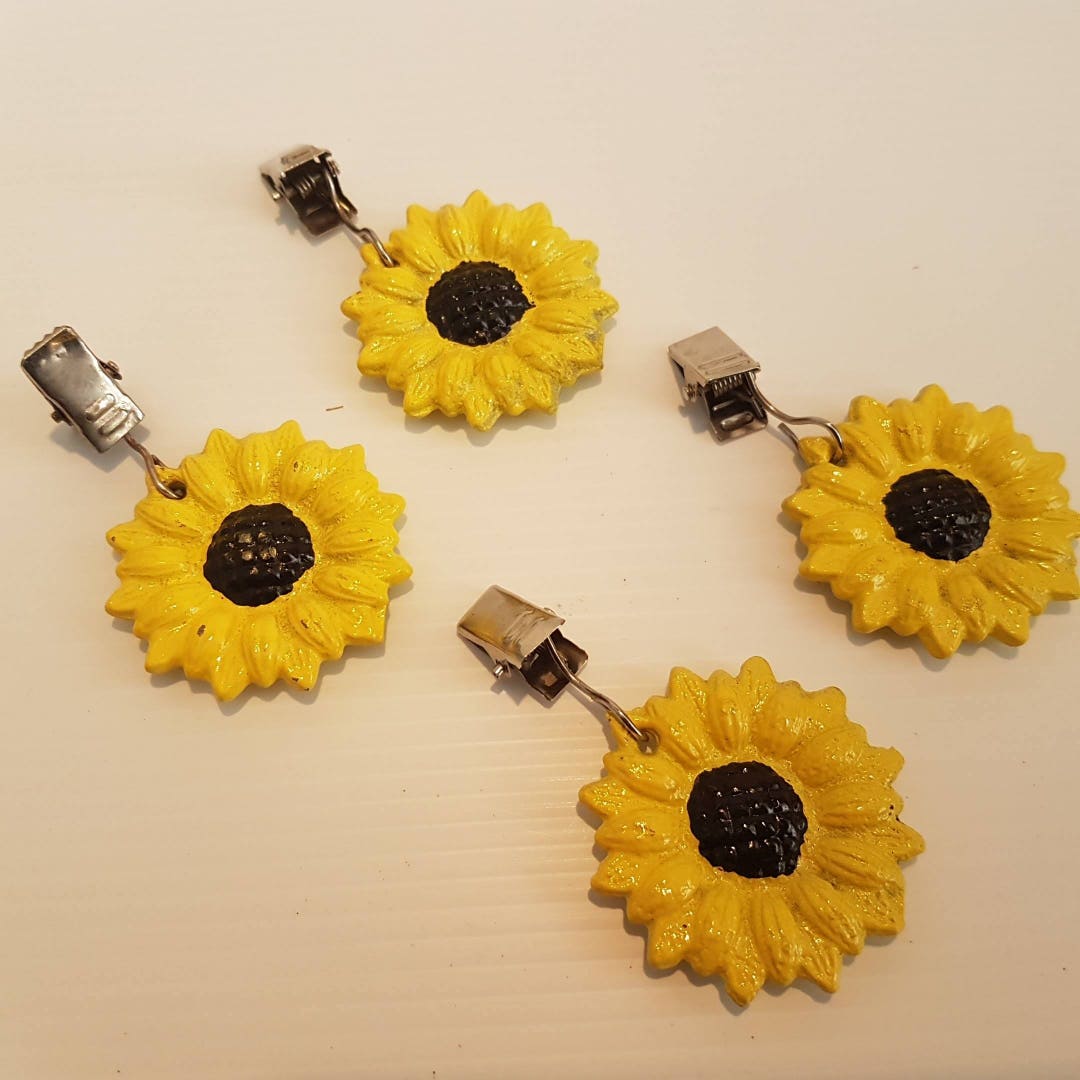 Tablecloth Weights Patio Table Weights Sunflowers Etsy