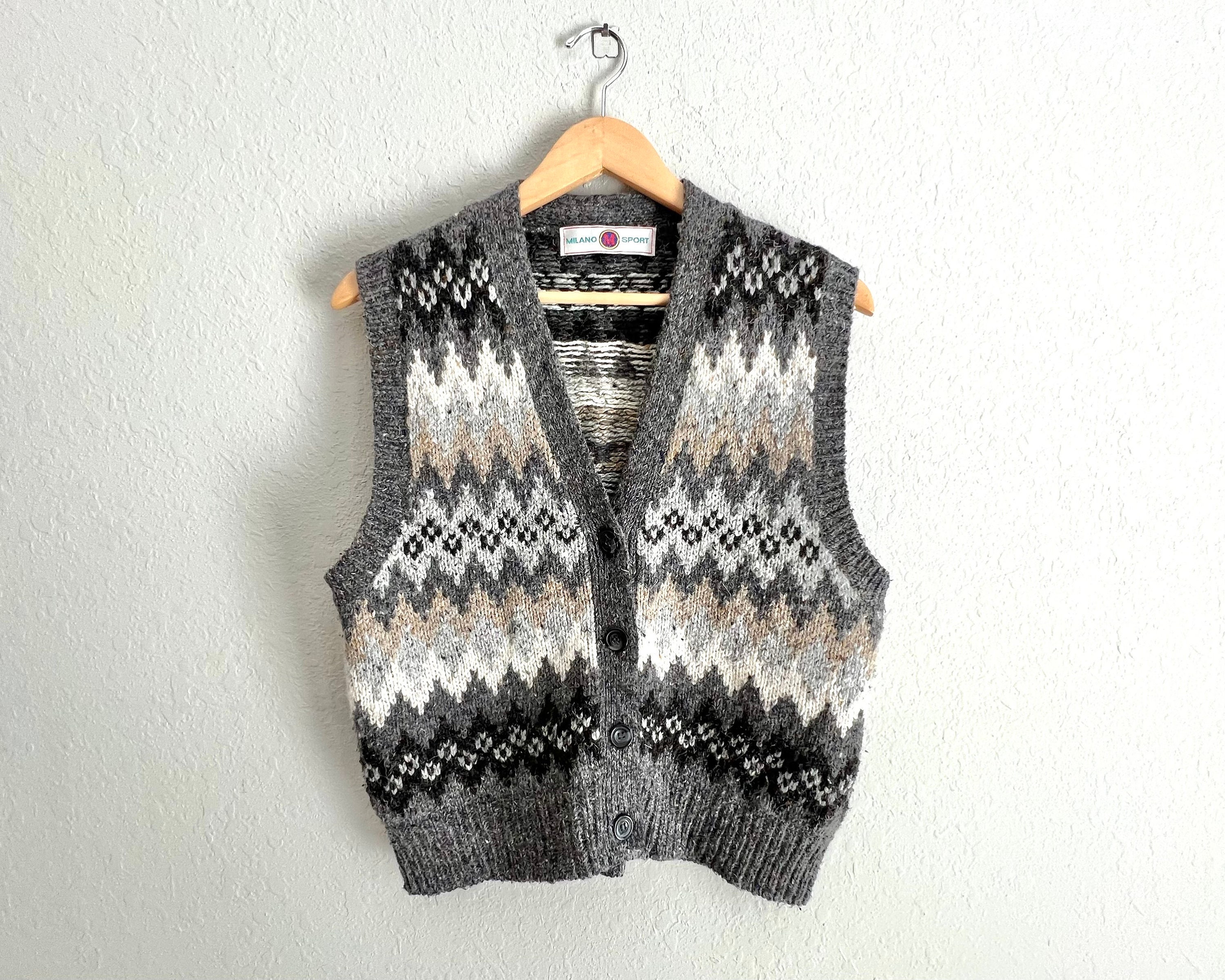 Wool Argyle Sweater Free Shipping - The Vintage Twin