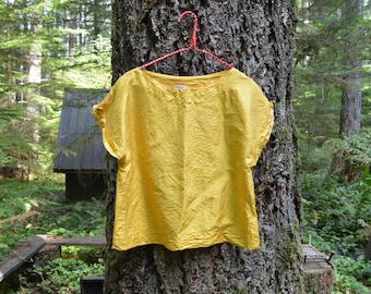 Vintage Thai Silk Crop Top