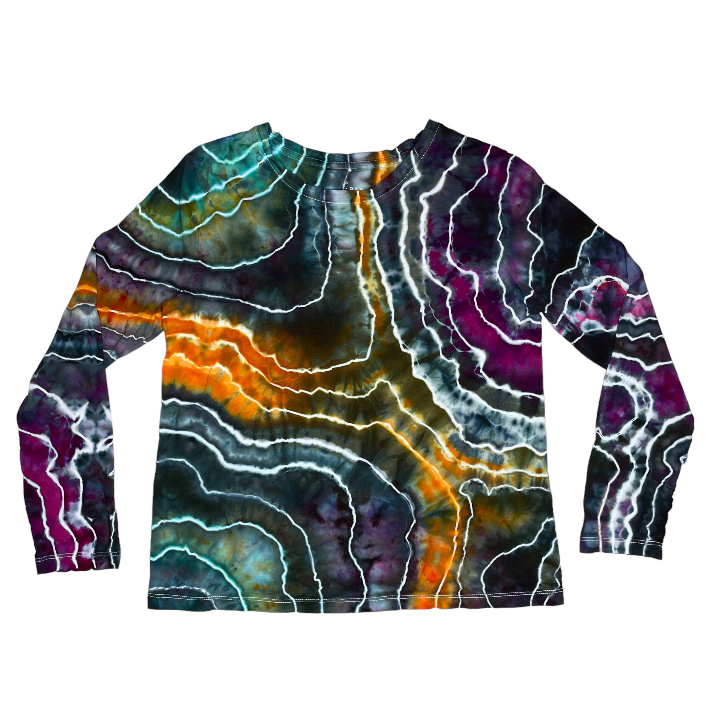 Long-sleeved T-shirt Tie-dye, T-shirt, fictional Character, flower