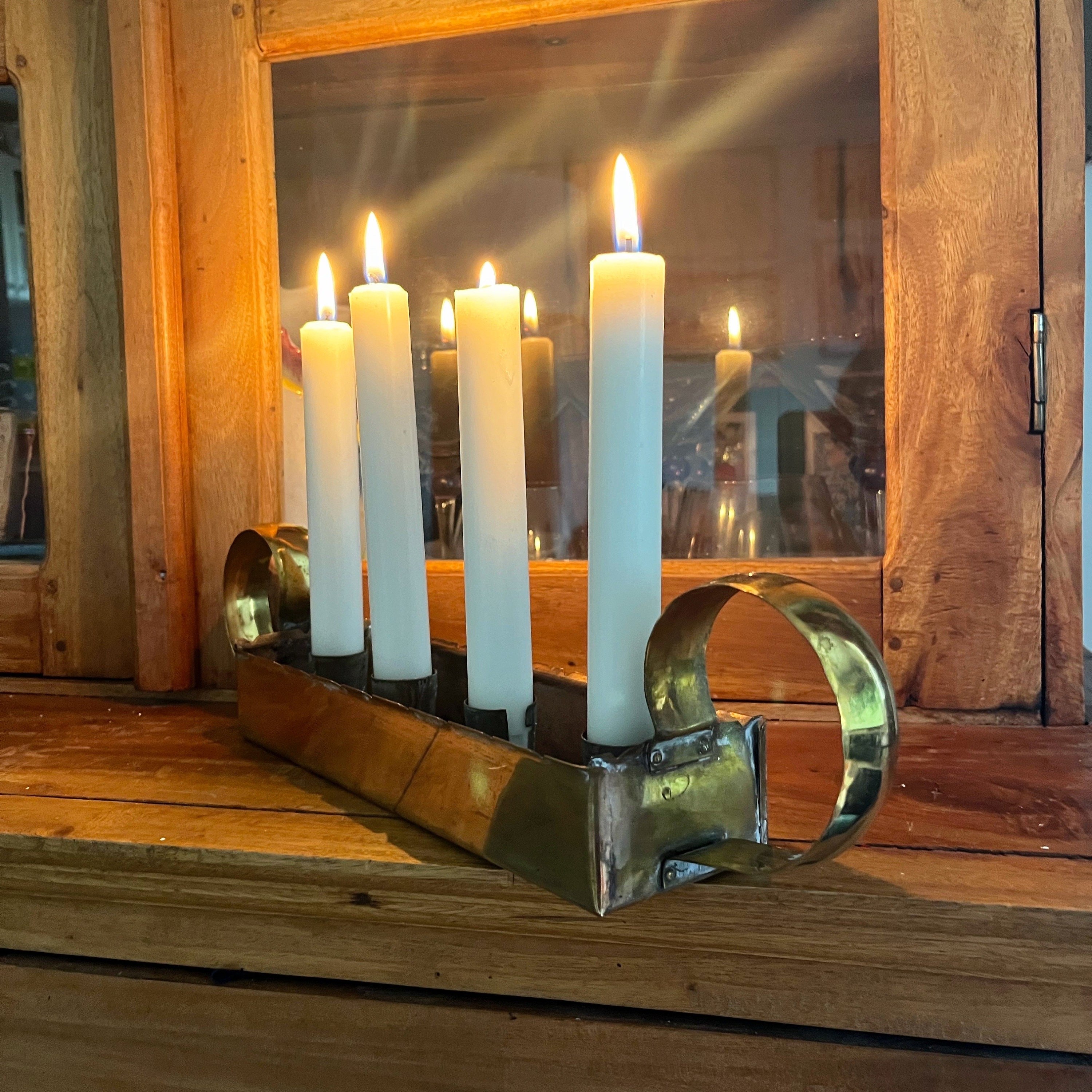 Brass Advent Candle Holder Made in Sweden Swedish Christmas Etsy