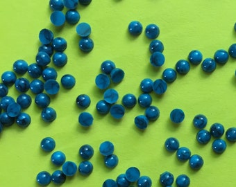 Vintage Green Glass Beads 10MM Green Jade Glass Beads Post World War II 4 Strands New Old Stock