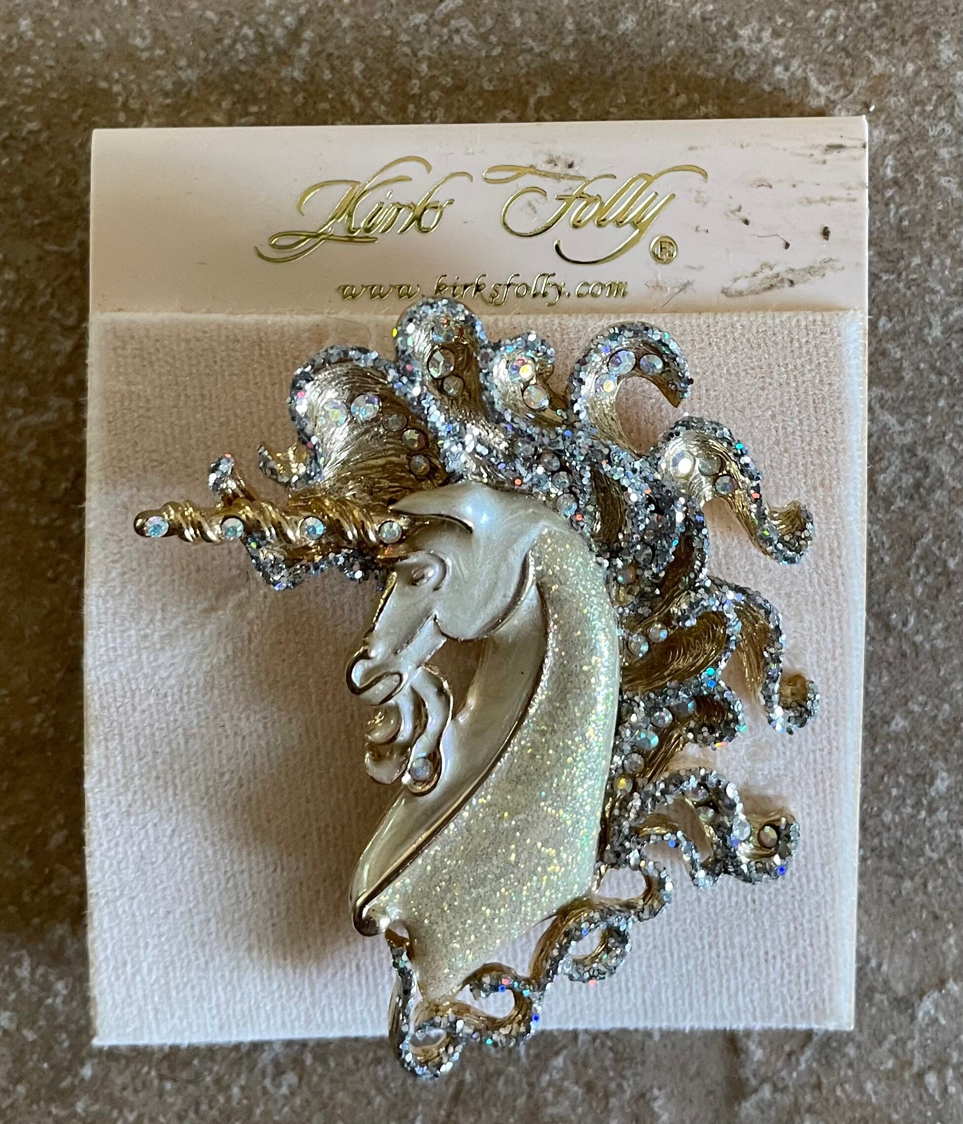 Kirks Folly Unicorn Pendant Brooch Combo - Etsy
