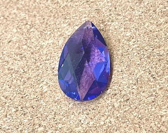 Swarovski Strass Blue Violet Crystal Pendant Drop: Chandelier Part (37MM)